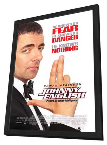 Johnny English 11 x 17 Movie Poster - Style A - in Deluxe Wood Frame