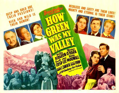 How Green Was My Valley 11 x 14 Movie Poster - Style A