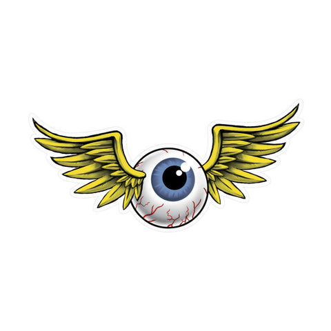Eyeball Metal Sign Wall Decor 28 x 14