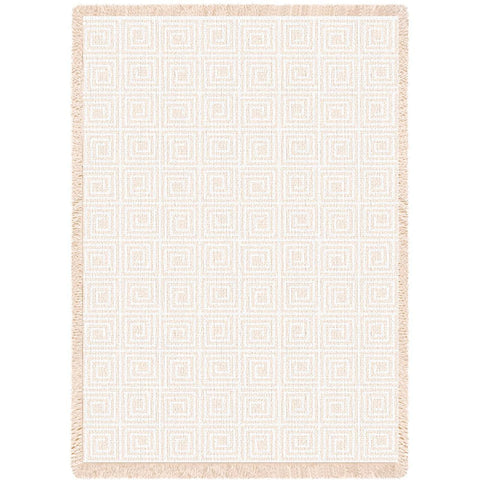 Maze Natural Small Blanket