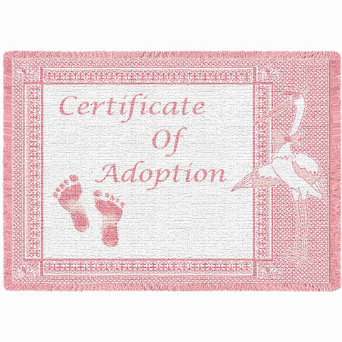 Certificate of Adoption Girl Mini Blanket