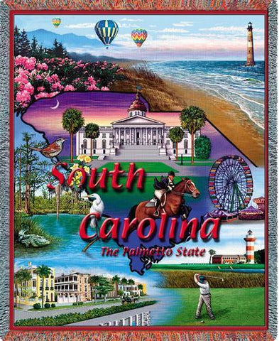 South Carolina Tapestry Blanket
