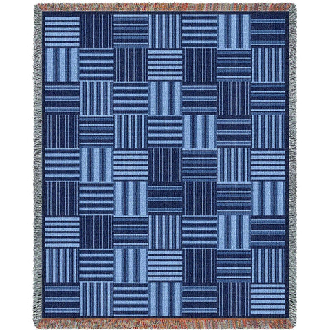 Tile Blue Blanket