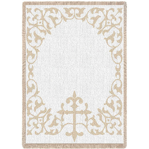 Baby Cross with No Scripture Mini Blanket