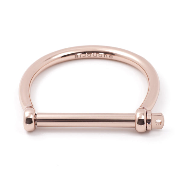 Rose Gold Classic Screw Cuff Bracelet 