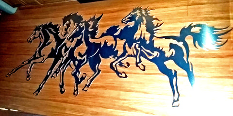 Horses Metal Artwork