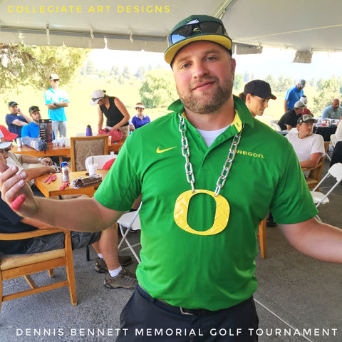 Dennis Bennett Golf Tournament O Chain Yellow Diamond Plate