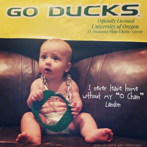 O Chain Green Baby Representing Oregon 