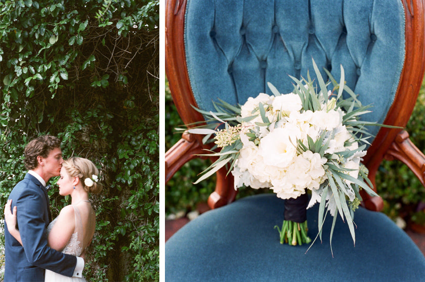 Blue Ivy Velvet Wedding Bouquet Sapphire White Bride Groom Greenery Ranunculus