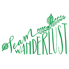 calligraphy hand lettering freshbash team wanderlust green 