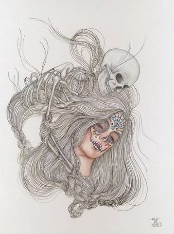 Chiharu Roach, for "Calavera Prelude" Through Oct 29 An art celebration and fundraising show for Bare Hands 14th Day of the Dead Festival!