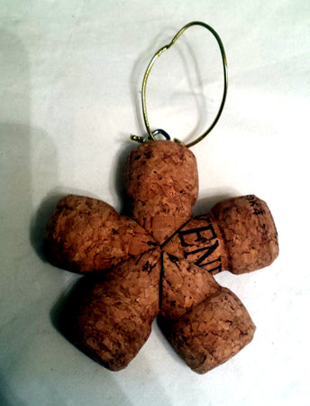 Champagne cork star ornaments by Liz Coopersmith. For all the bubbly lovers out there! $12.00