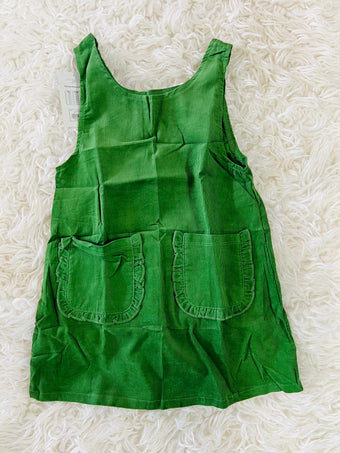 Girls Green Corduroy Jumper