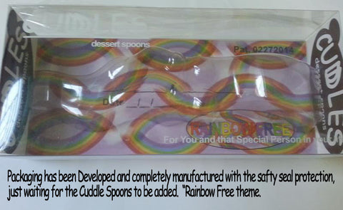 Rainbow Free clear Plastic Display Box.