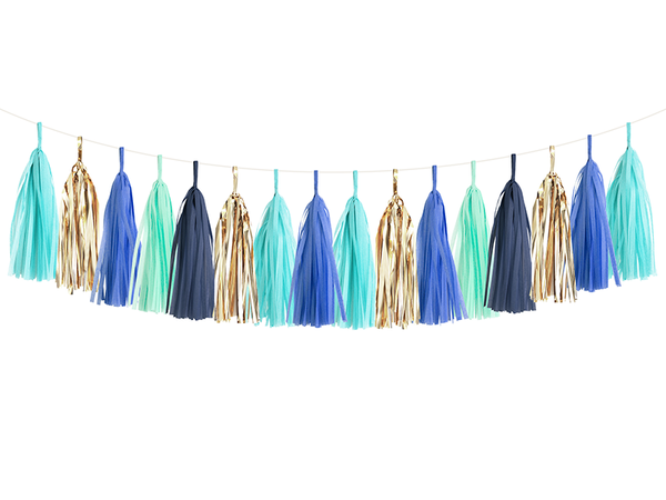 Blue Party Tassel Garland Kit – Paperboy