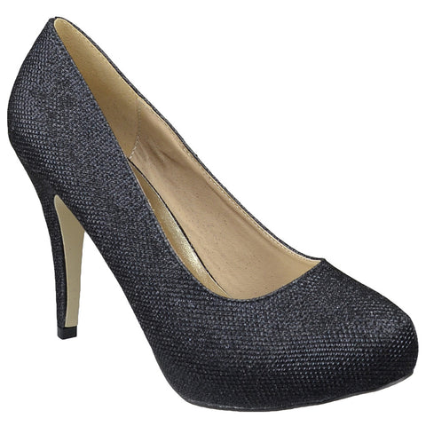 Womens Platform Pumps Black