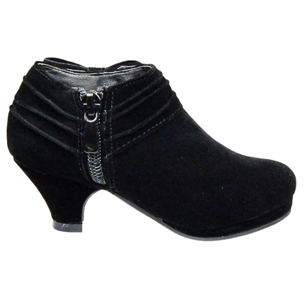 black high heel boots for kids