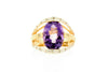 Matching Amethyst & Diamond Ring