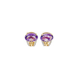 Matching Amethyst & Diamond Earrings