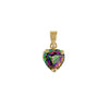 Matching Mystic Topaz Heart Shaped Pendant