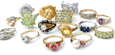 vintage antique jewelry rings gemstones 10k 14k gold