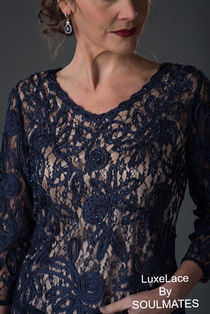 3/4 sleeve lace top