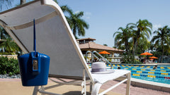 hotel pool chair safe with combo and key access
