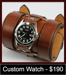 Super wide custom watch cuff
