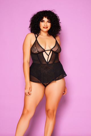 Plus Size Dark In Love Teddy