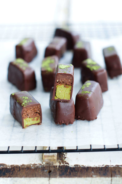 Dark Chocolate Pistachio Pralines