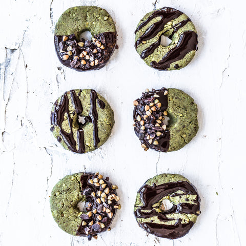 Raw Matcha Donuts