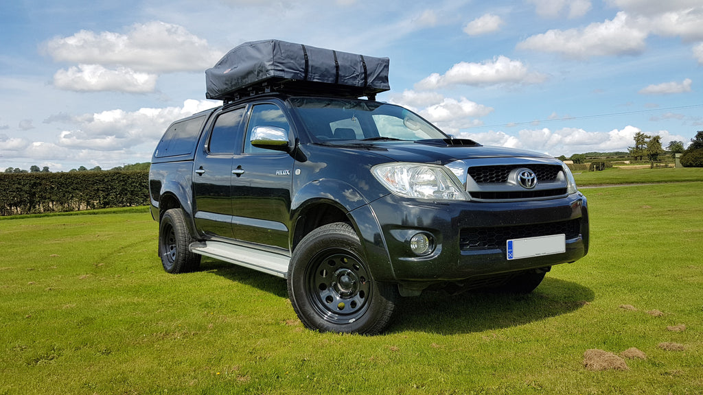 Toyota Hilux Roof Bars and Roof Tent Fitting UK Trek Overland 