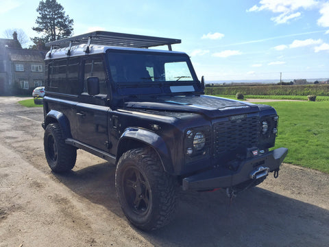 Land Rover Defender Preparation Roof Rack Bumpers Yorkshire UK Trek Overland