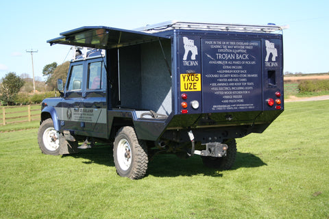 Land Rover Defender Aluminium Pick Up Conversion Trojan Back