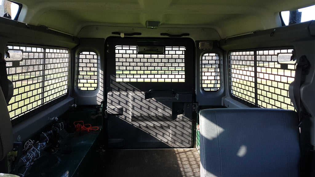 Land Rover Defender Window Guards Mobile Storage Systems