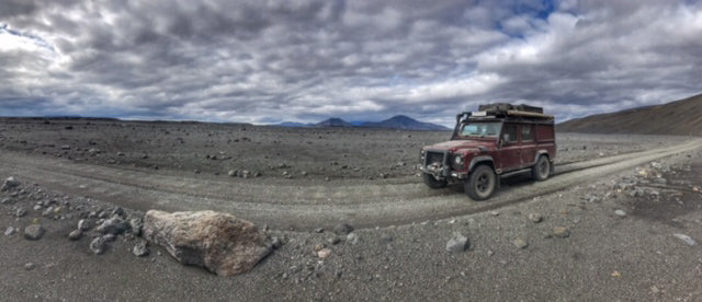Land Rover Defender Roll Cage & Roof Rack Fitting Yorkshire - Picture Taken By My Bradley in Iceland