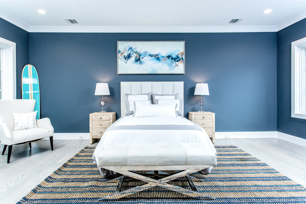 Hamptons Home Master Bedroom Design Ocean Blu Designs