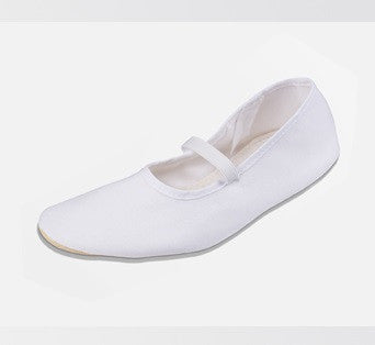 white cloth sneakers