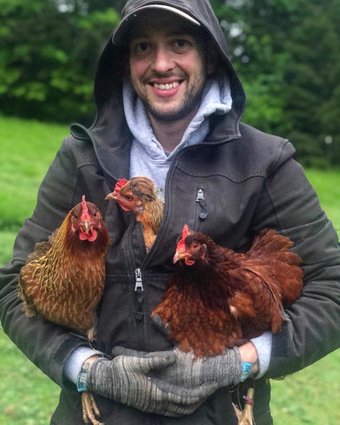 Oliver Gawlik of Happy Compromise Farm in Drain, Oregon