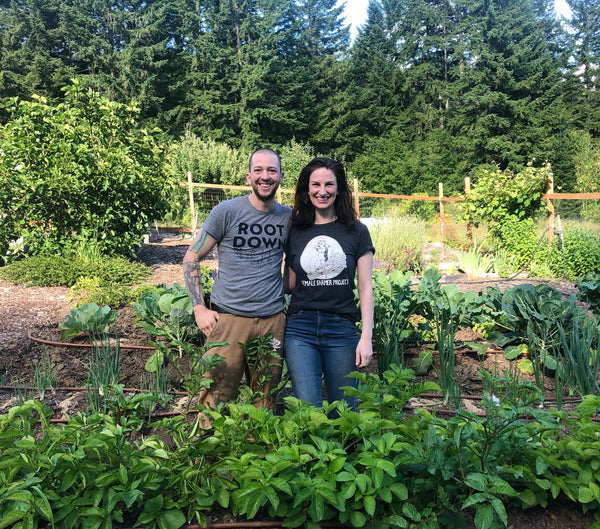 Eryn Leavens and Oliver Gawlik of Happy Compromise Farm in Drain, Oregon