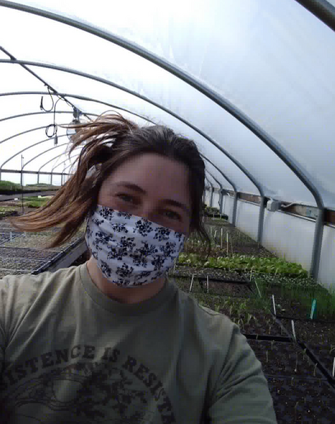 Michelle Week of x̌ast sq̓it (Good Rain Farm) in Cama, WA