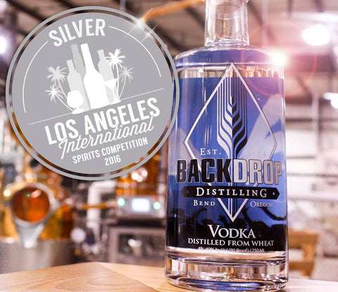 BackDrop Distilling's vodka took home silver medal from 2016 Los Angeles International Spirit Competition