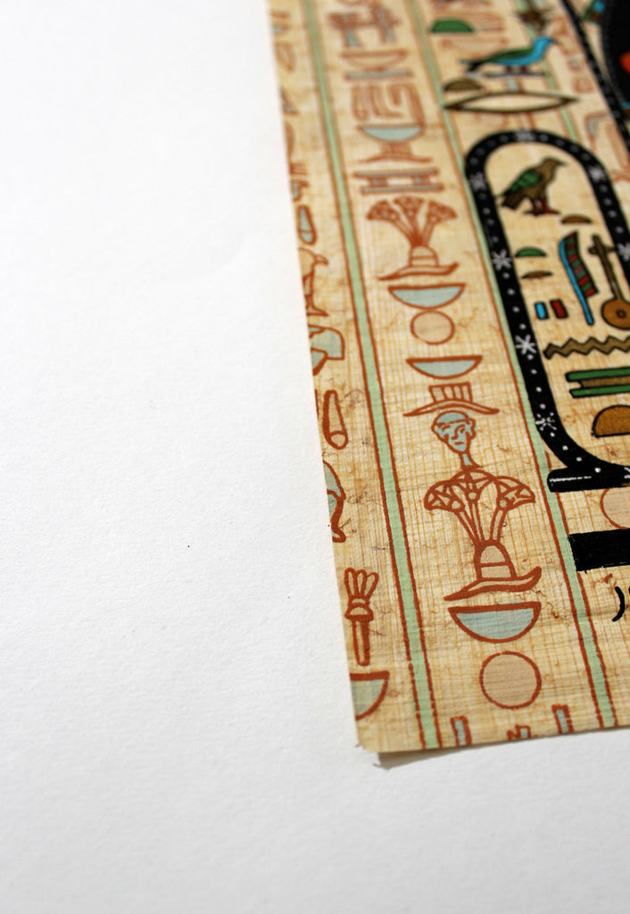Maat And Isis Ancient Egyptian Papyrus Painting Arkan