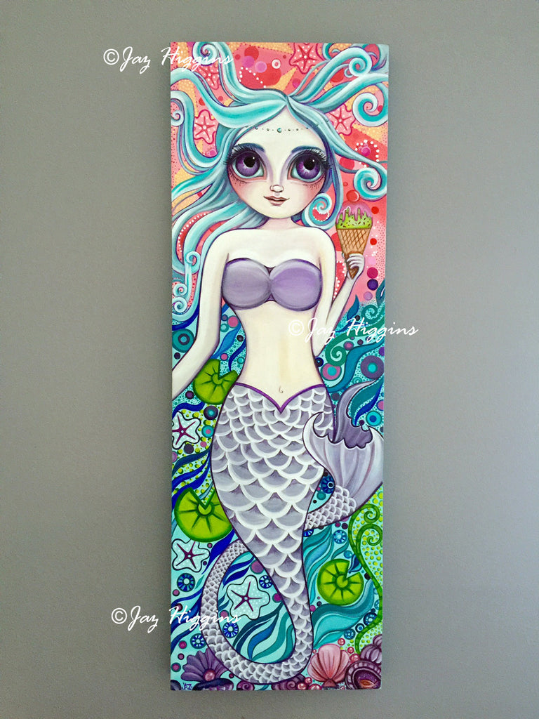 "Ice Cream Fantasy" Mermaid Original Painting
