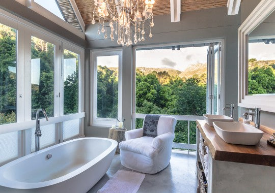 Villa Maison Noir, Capetown . One of the beautiful bathrooms.