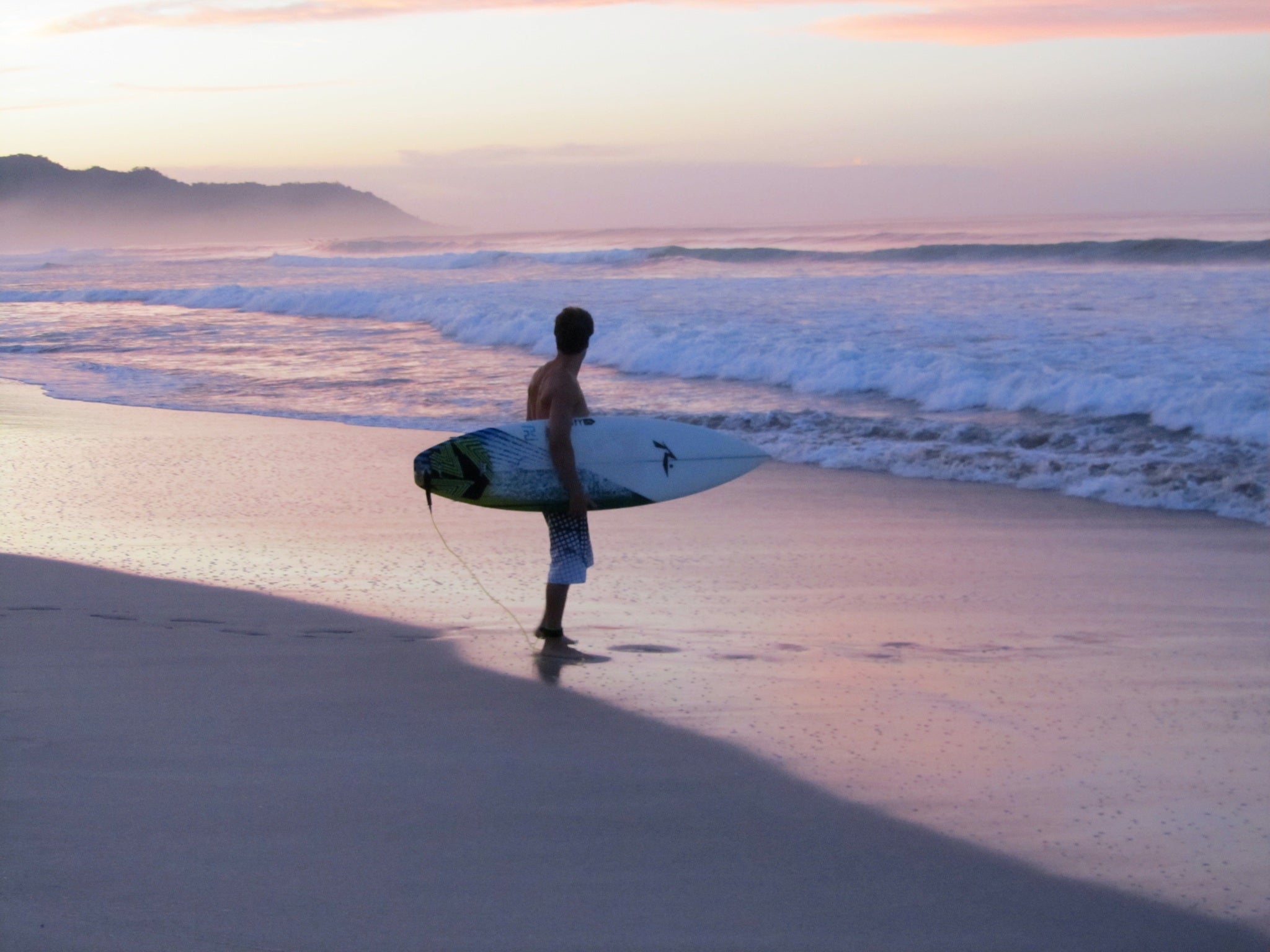 Santa Teresa sunset surf