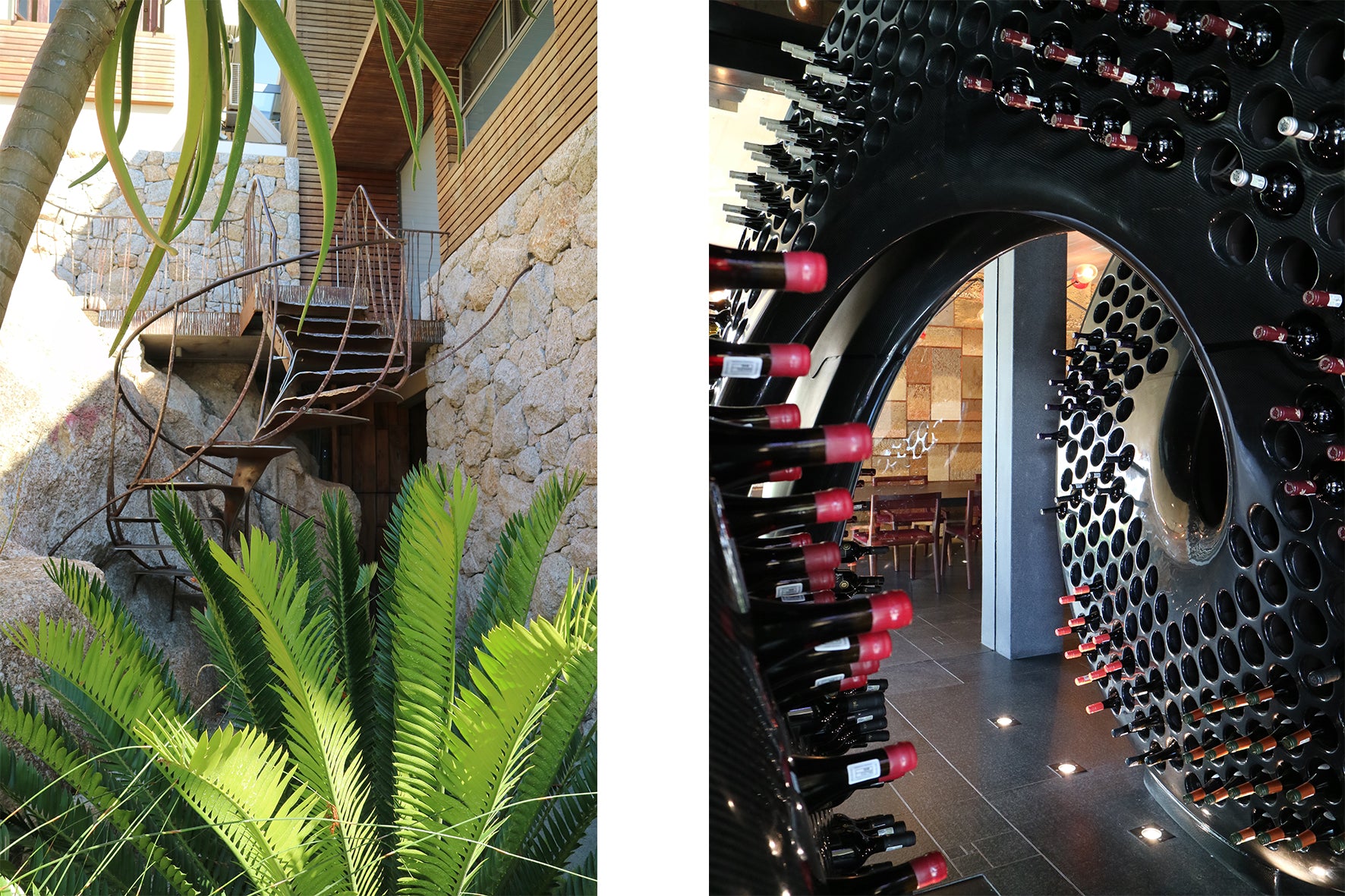 Ellerman House: Wine cellar and stairs to private villa