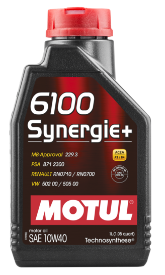 Motul 10W40 Technosynthese Engine Oil 6100 SYNERGIE+ | 1 Liter (108646)