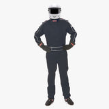 Pyrotect SFI-5 Sportsman Deluxe 3-Layer One Piece Racing Suit - Black (310101)