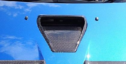 Rexpeed Carbon Fiber Hood Scoop Vent Type-1 | 2008-2015 Mitsubishi Evo X (R132)